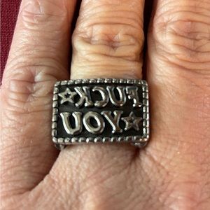 Silver tone ring. Size 5.5